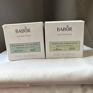 Babor Skinovage Moisturizer Duo Balancing + Purifying Cream Rich NEW